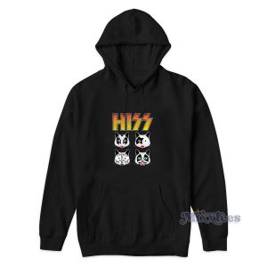 Hiss Kiss Cats Rock Band Hoodie for Unisex