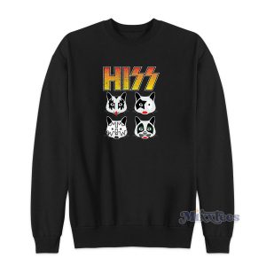 Hiss Kiss Cats Rock Band Sweatshirt for Unisex