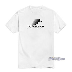 No Balance White Logo T-Shirt