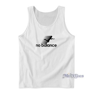 No Balance White Logo Tank Top for Unisex