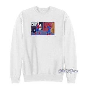 Spiderman Pointing At Spiderman Meme Sweatshirt for Unisex