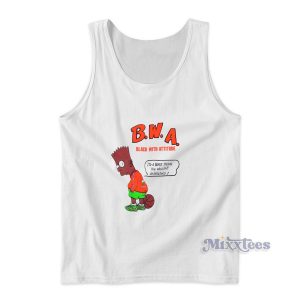 Bart Simpsons Black With Attitude Tank Top for Unisex