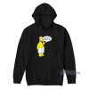 Homer Simpsons Wearing Towel Hoodie For Unisex