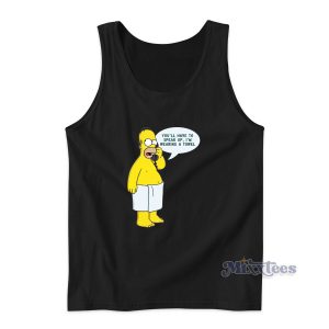 Homer Simpsons Wearing Towel Tank Top for Unisex