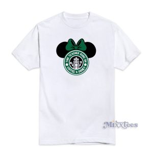 Minnie Mouse Starbucks This Teacher Runs T-Shirt