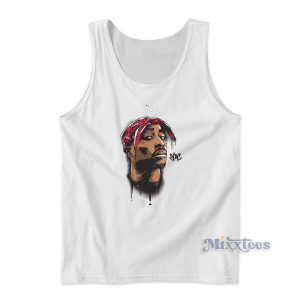 2pac Tupac Shakur Artwork Tank Top