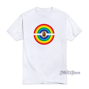 Bape Rainbow Logo Busy Works T-Shirt