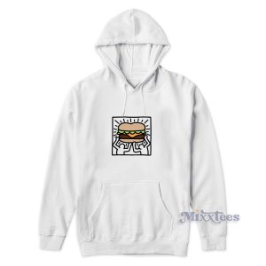 Keith Haring Burger Hoodie for Unisex