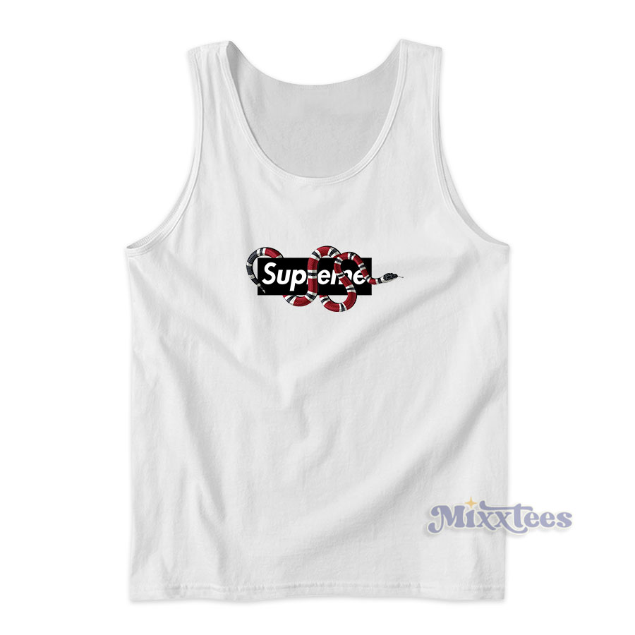 Snak Supreme Black Logo Tank Top 