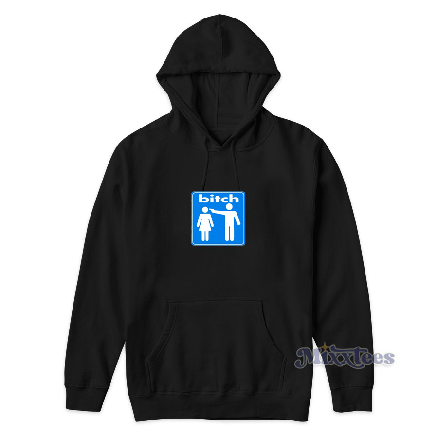 Bitch Skateboard Logo Hoodie for Unisex - Mixxtees.com