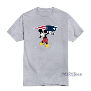 Dabbing Mickey Funny Love New England Patriots T-Shirt