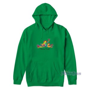 Peace Frogs Rainbow Hoodie for Unisex