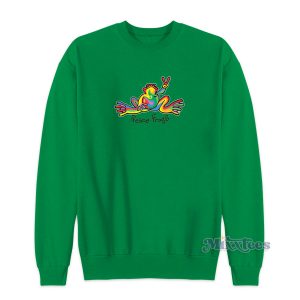 Peace Frogs Rainbow Sweatshirt for Unisex