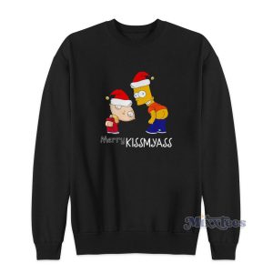 The Simpsons Merry Kissmyass Christmas Sweatshirt