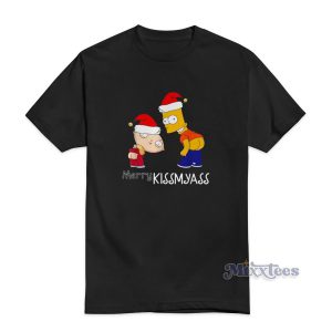The Simpsons Merry Kissmyass Christmas T-Shirt