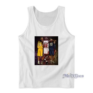 Michael Jordan Kobe Bryant and Lebron James Tank Top