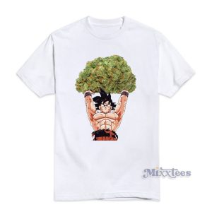 Dragon Ball Goku Marijuana Funny T-Shirt