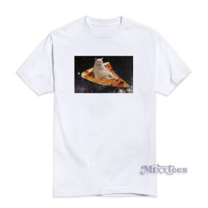 Pizza Cat Space T-Shirt For Unisex