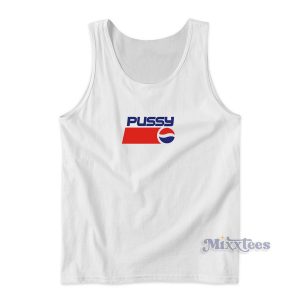 Pussy Pepsi Logo Parody Tank Top for Unisex