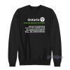Ontario Important Message For Parents Sweatshirt for Unisex