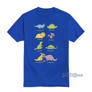 Know Your Dinosaurs T-Shirt For Unisex