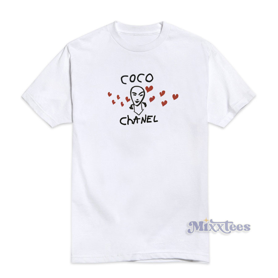 Chanel Coco Chanel Smoking Printed T-Shirt at 1stDibs