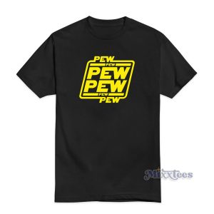 Star Wars Logo Pew Pew Pew T-Shirt For Unisex