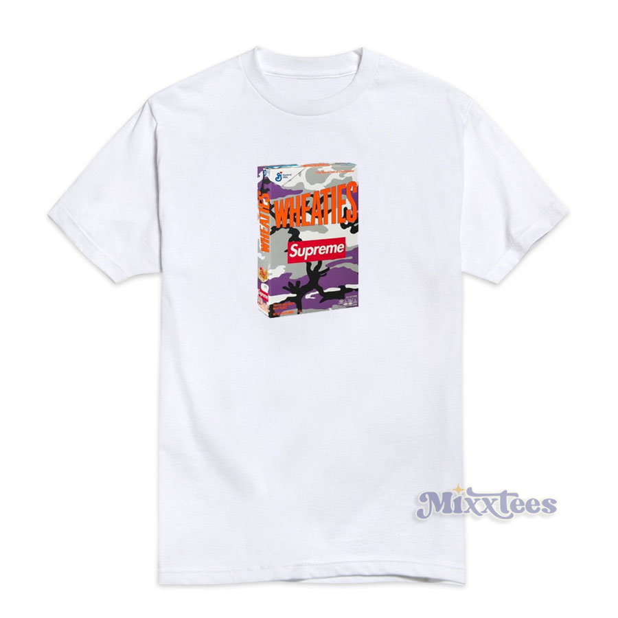 Supreme Wheaties Cereal Box T Shirt For Unisex Mixxtees