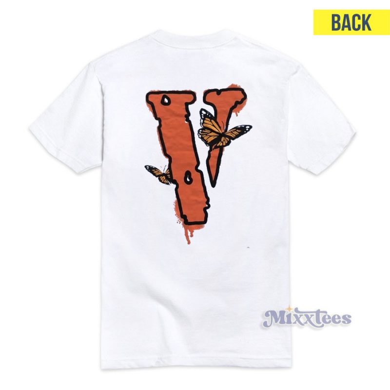 Juice Wrld x Vlone Butterfly TShirt For Unisex