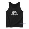 0% Zero Percent Vegetarian Tank Top for Unisex