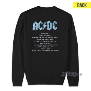 Vintage 1996 ACDC In Black Sweatshirt for Unisex