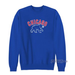 Chicago Cubs Walking Bear Logo Sweatshirt for Unisex