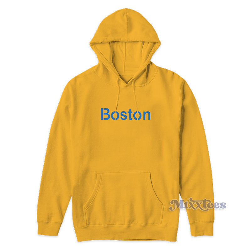yellow boston red sox hoodie