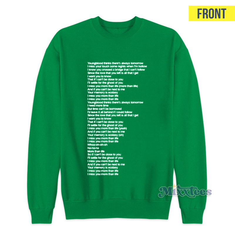 Justin Bieber ghost lyrics I shirt, hoodie, sweater and long sleeve