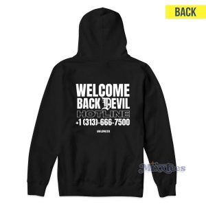 Welcome Back Devil Hoodie for Unisex