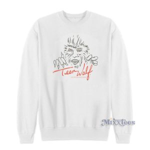 Teen Wolf Drawn Wolf Face Jerry Levine Sweatshirt