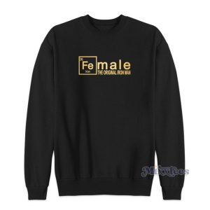Female The Original Iron Man Gold Sweatshirt