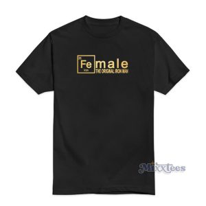 Female The Original Iron Man Gold T-Shirt