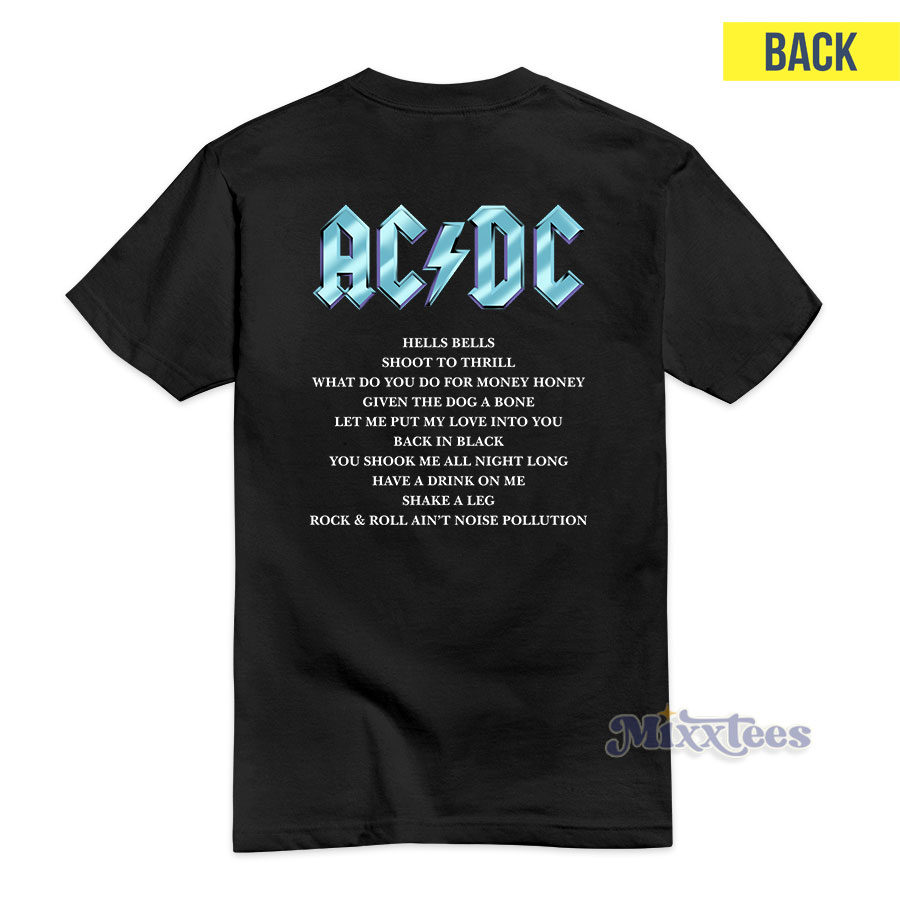 Juice Wrld AC DC Back In Black T-Shirt - Mixxtees.com