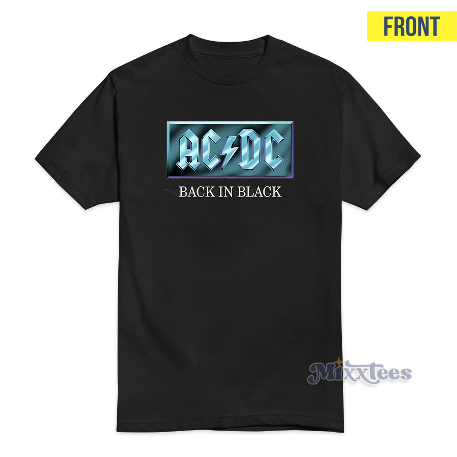 Juice Wrld AC DC Back In Black T-Shirt - Mixxtees.com