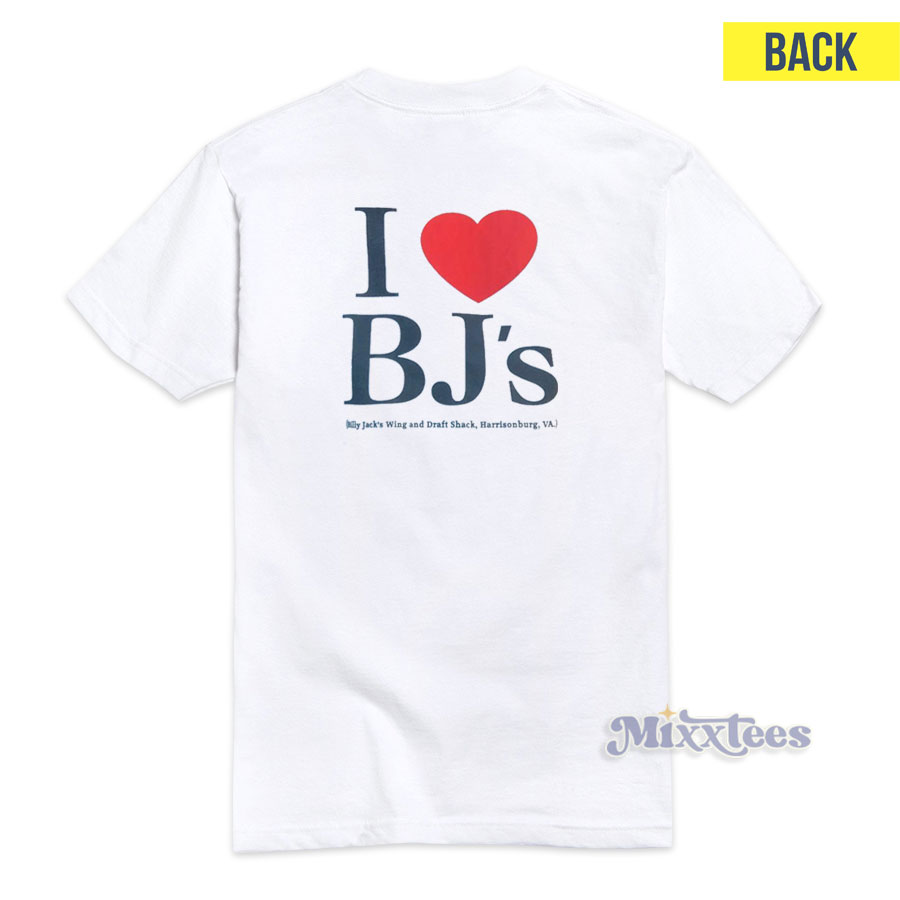 I Love Bj's Billy Jack's Wing And Draft Shack Harrisonburg Va
