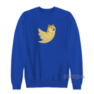 New Twitter Logo Dogecoin Elonmusk Sweatshirt