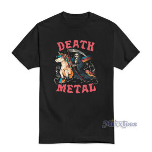 Evil Skull Unicorn Death Metal T-Shirt