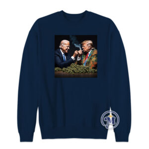 Donald Trump and Joe Biden Sharing A Joint Sweatshirt