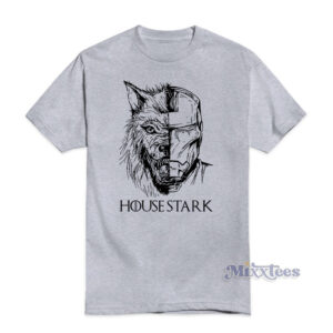 Direwolf Iron Man House Stark Tony Stark T-Shirt