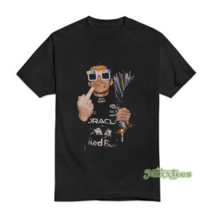 Max Verstappen Pink Lego Sunglasses Middle Finger T-Shirt