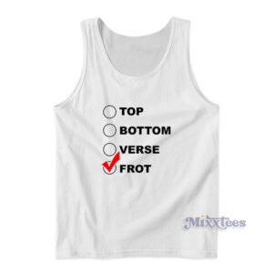 Top Bottom Verse Frot Tank Top