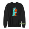 Statue Of Liberty Hug Trophy Knicks Forever Sweatshirt