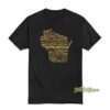 Wisconsin Cheese Map T-Shirt